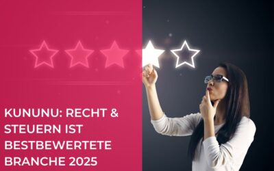 Kununu-Auswertung: Recht & Steuern ist bestbewertete Branche